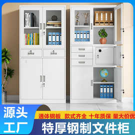 钢制办公室铁皮文件柜财务资料档案柜带锁凭证柜抽屉矮柜储物柜子
