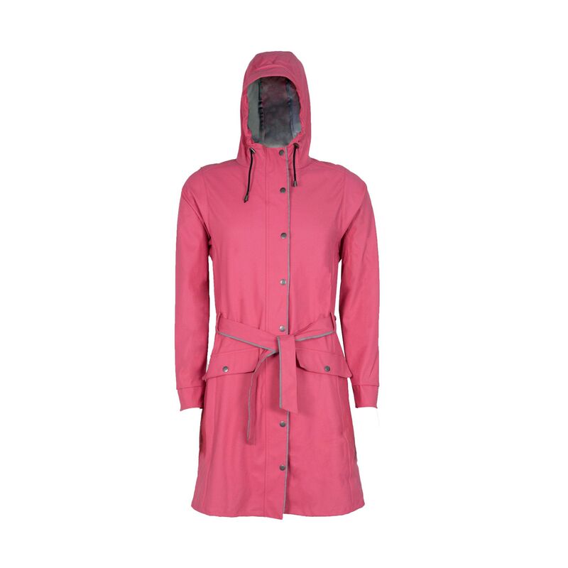 Factory adult fashion slim all-match waterproof clothing conjoined windproof long jacket raincoat women free sample