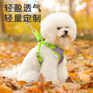 [Roll King] vest dog leash cat small dog Teddy chest strap puppy dog leash dog chain