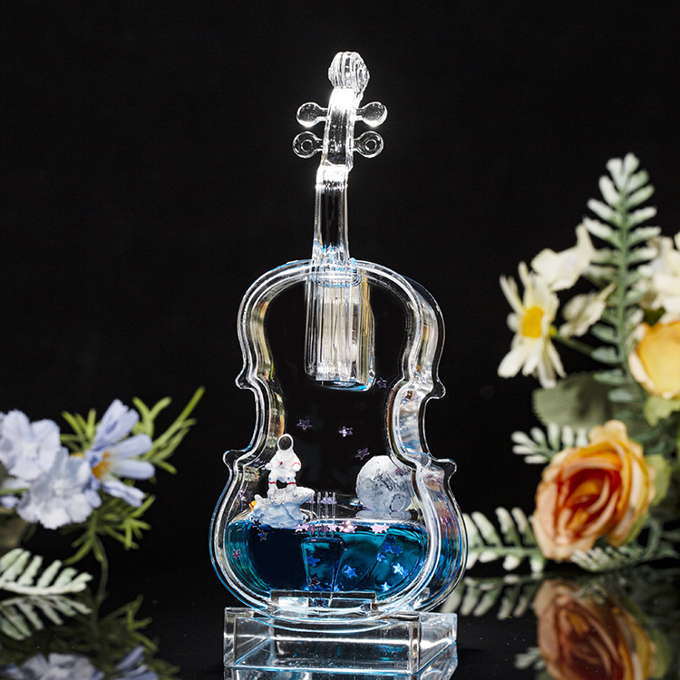 Acrílico transparente panda gota de aceite reloj de arena líquido botella de arena flotante regalo de cumpleaños para niños decoración de escritorio de oficina