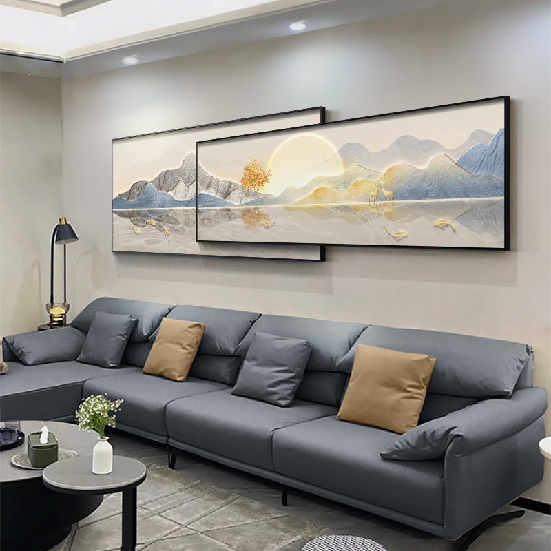 Living room decoration painting with backing