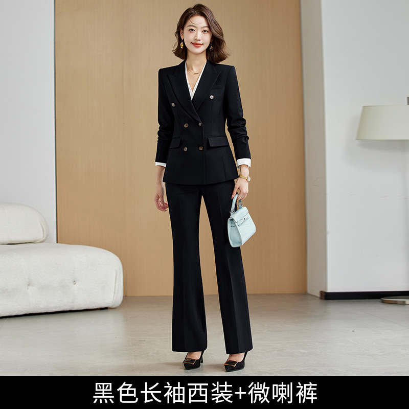 2025新款职业西装套装女OL气质修身显瘦销售经理酒店前台西服正装|undefined