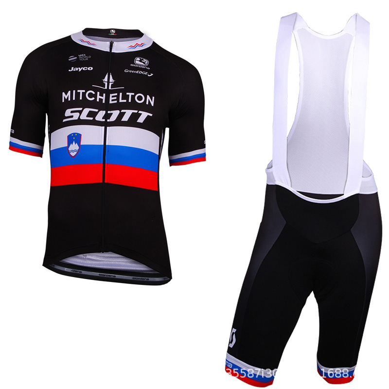 2018热销scott爆款男女短袖背带骑行服套装速