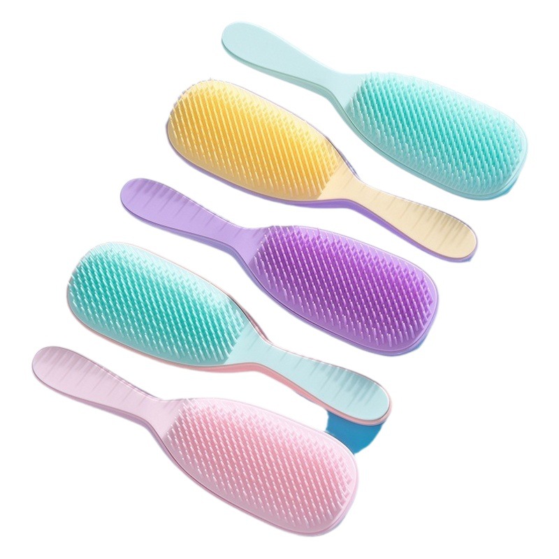 Mango largo costilla peine celebridad de Internet mismo estilo no anudado mullido masaje peine hogar costilla peine peluquería peine del pelo al por mayor