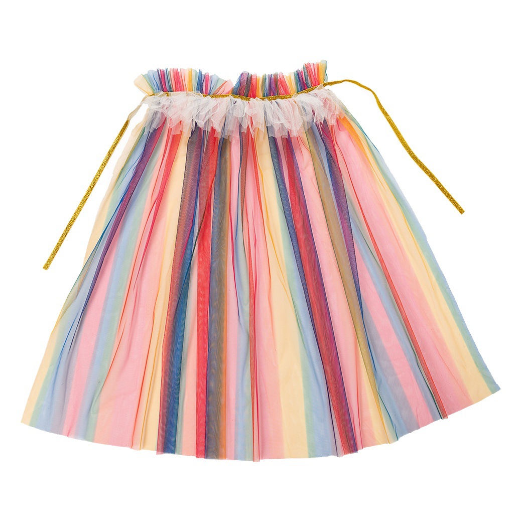 Lace-up Star Moon hilo de tul para niños fuera de princesa manto niña capa etapa rendimiento sirena velo