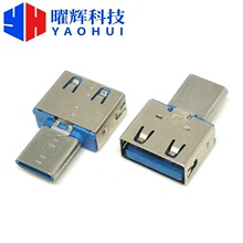 TYPE-C���^ �D USB 2.0ĸ�� ����һ OTG�D���^ �LL=19.7MM �{�zо