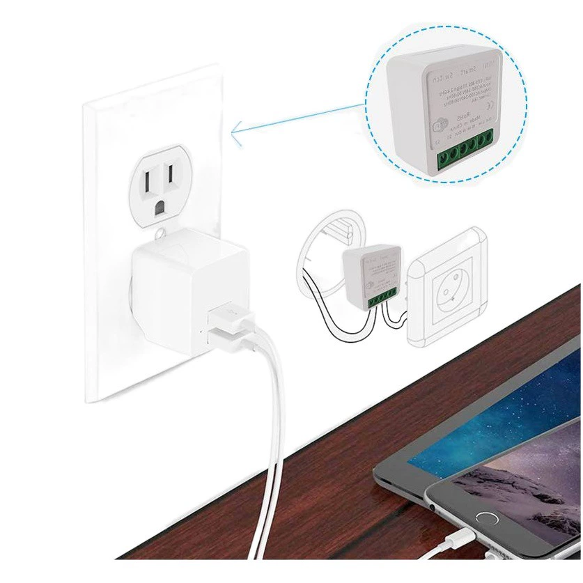 Граффити смарт-переключатель WiFi-выключатель времени телефона Alexa Smart с традиционным переключателем двойного управления