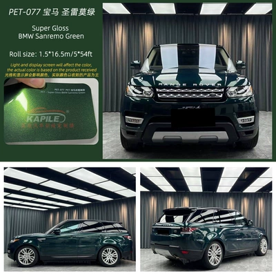 Auto Color Change Film Color Change, Empty Powder, Full Body - pet-bmw-sanremo-green-15217m