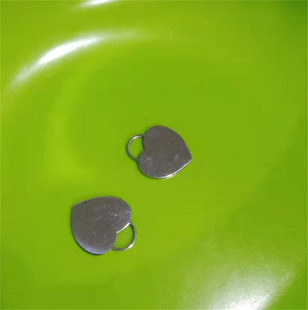 Jewelry pendant accessories 12 * 19mm stainless steel peach heart pendant wholesale