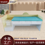 儿童诊断床儿保科看诊桌卡通医生登记台会诊桌子全科采血台桌面