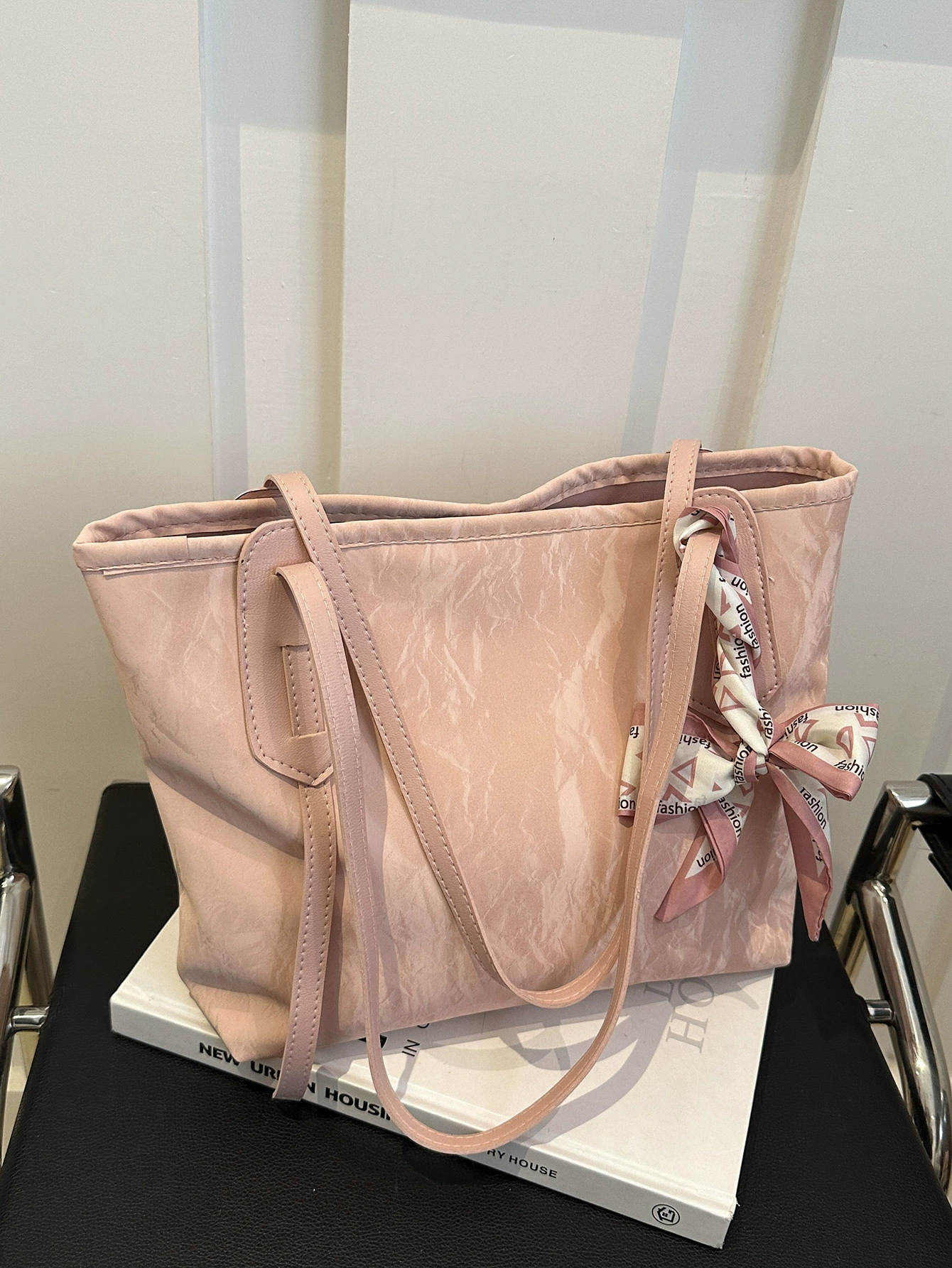 Shoulder bag, capacious summer one-shoulder bag for leisure, for students