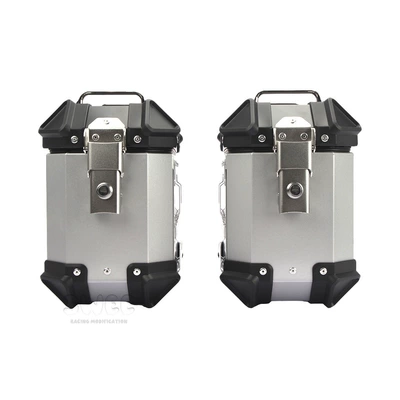 Motorcycle trunk 38L Side Box Waterproof - 18l-side-box-silver
