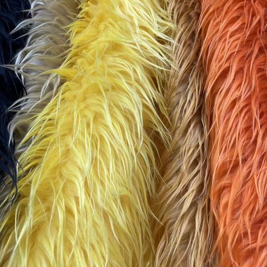 50mm alargado lavable conejo cabello recto decoración de cabello de peluche larga tela de cabello de muñeca de algodón