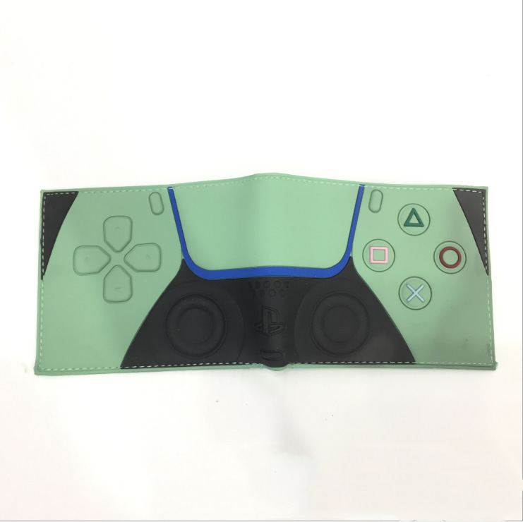 PS maneja de juegos cartera de dibujos animados máquina de juegos corta doble pegamento cartera de cambio cartera de cuero de PVC cartera de tarjetas