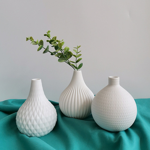 Modern minimalist home decoration living room ornaments artificial fake flowers dried flowers flower arrangements crafts ceramic vases