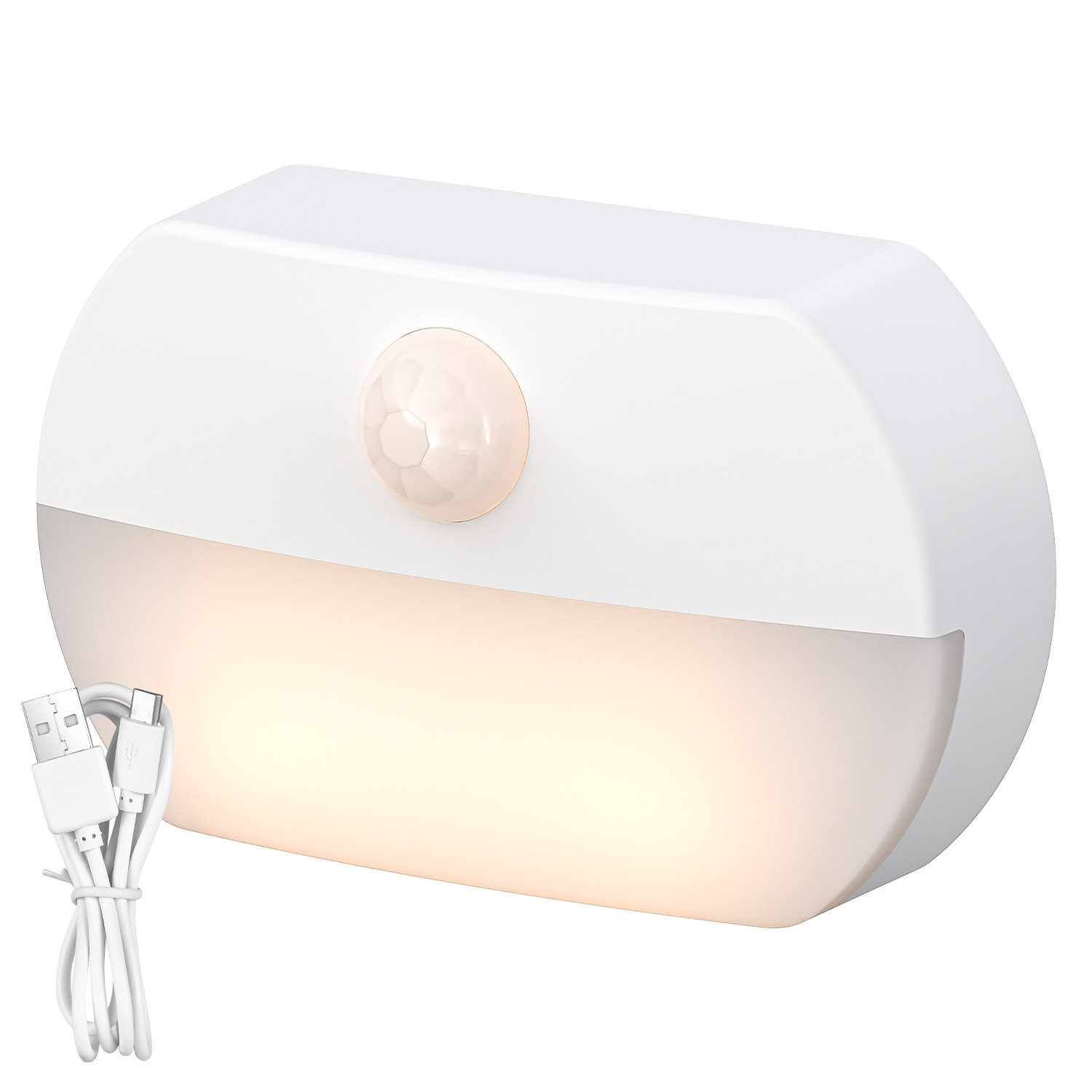 Lámpara de inducción del cuerpo humano transfronterizo nuevo fabricante en stock batería gabinete de cocina mesita de noche luz de noche de inducción inteligente