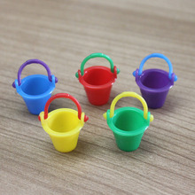 跨境爆款苔藓微景观娃娃屋微宿塑料沙滩小桶海景摆件仿真迷你塑料