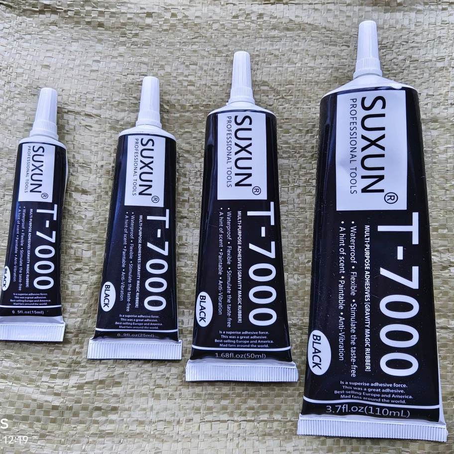 Подлинная оптовая продажа мягкий клей T7000 виниловый мобильный телефон экран резиновый ремонт клей diy ЖК-экран рама водонепроницаемый ремонт