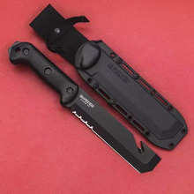 新款跨境BK3 户外野营多功能直刀高硬度一体战术刀登山排障刀锋利