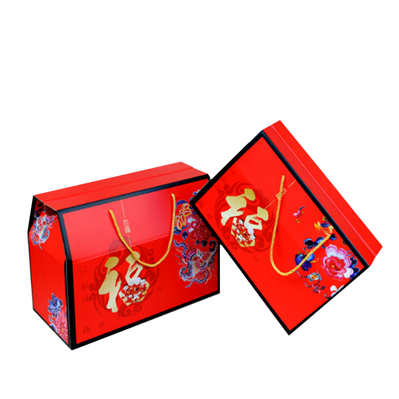 有机蔬菜纸盒水果包装盒手提礼盒定做深圳包装厂免费设计定制logo