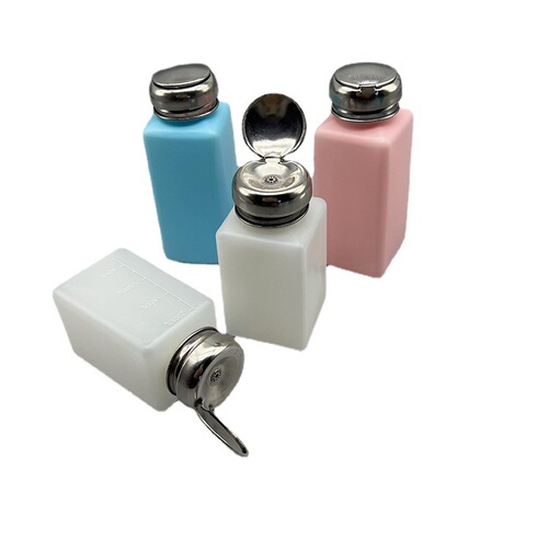 Anti-static alcohol bottle, push-button industrial cleaning board water bottle, blue and white powder 100ML/200ML/250ML solvent bottle