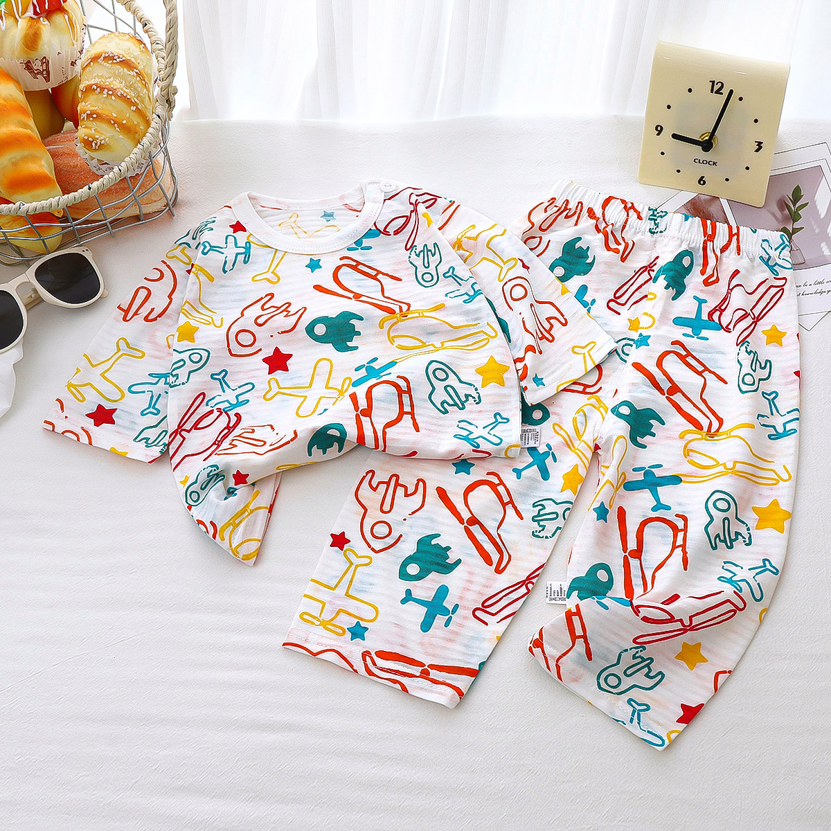 Traje de servicio a domicilio para niños verano nuevo pijamas para bebés ropa de aire acondicionado para niños ropa a domicilio para niñas ropa para niños al por mayor