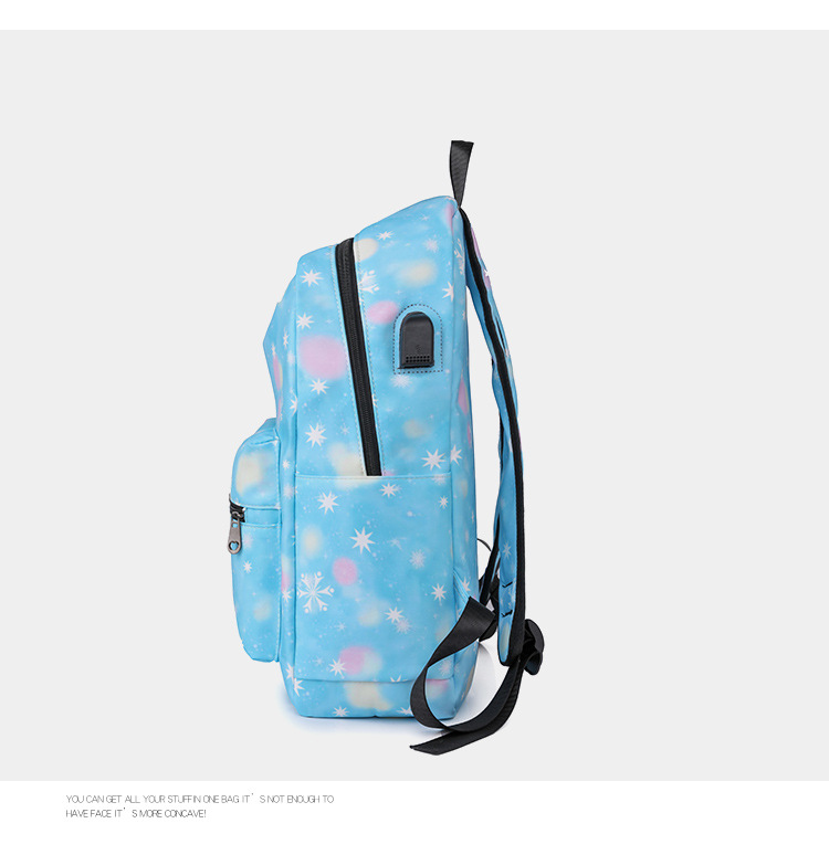 New Fashion Printed for Women's Multifunctional Travel Backpack Sweet Style Junior High School College Student backpack_voghion.com