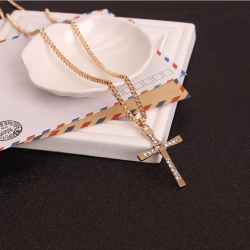 Fast and Furious 7 cross necklace Toledo same style personalized necklace men's European and American pendant jewelry C022