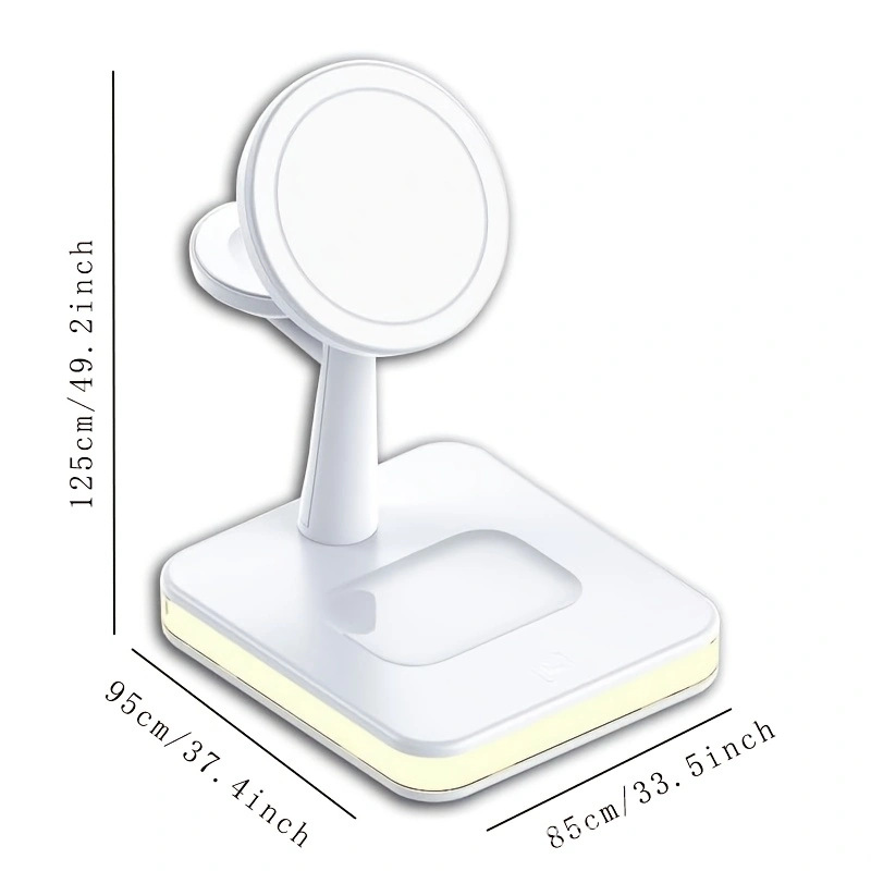 33w lámpara nocturna de escritorio sin actualización tres en uno cargador de soporte móvil para teléfonos móviles Apple auriculares y relojes