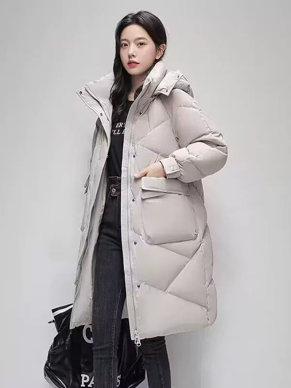 Бренд 1 Тренд длинная пуховик oversize западный стиль, мультицветные варианты
