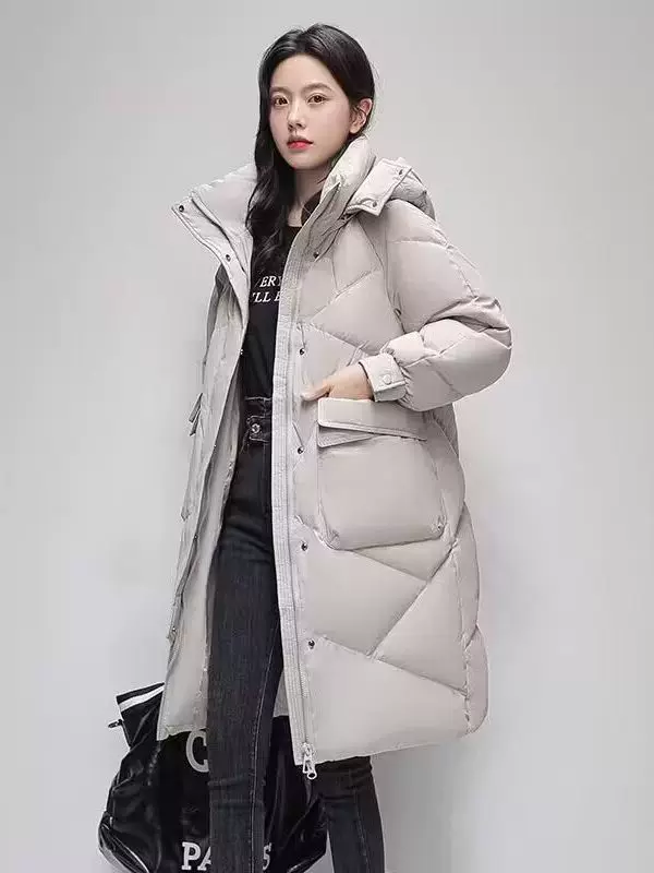 Бренд 1 Тренд длинная пуховик oversize западный стиль, мультицветные варианты
