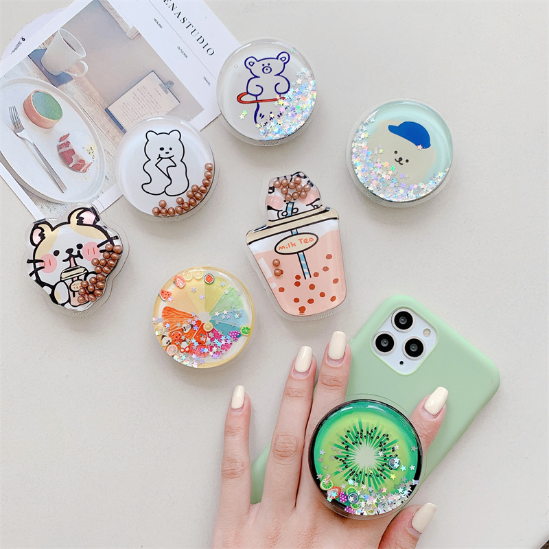 20g Weight Mobile Phone Universal Applicable Brands Airbag Bracket Classification tpu, Quicksand Material Rabbit, Cartoon, Bear Pattern Cartoon Style, Cute Style Rabbit Cartoon Bear Tpu Quicksand Cartoon Style Cute Mobile Phone Universal Airbag Bracket 2