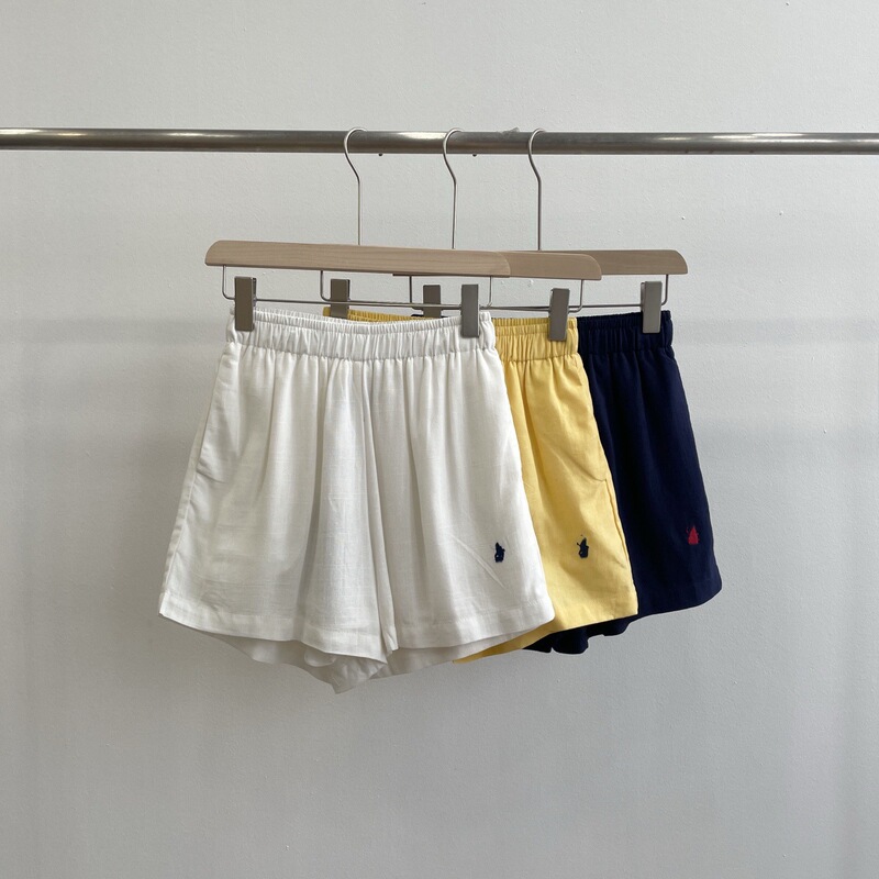 High-Quality In-Stock Rl New Summer Women's Linen Shorts Trendy Fashion Versatile