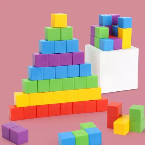 Cross-border Rubik's Cube Jenga puzzle board game logical thinking battle rainbow cube building blocks children's toys
