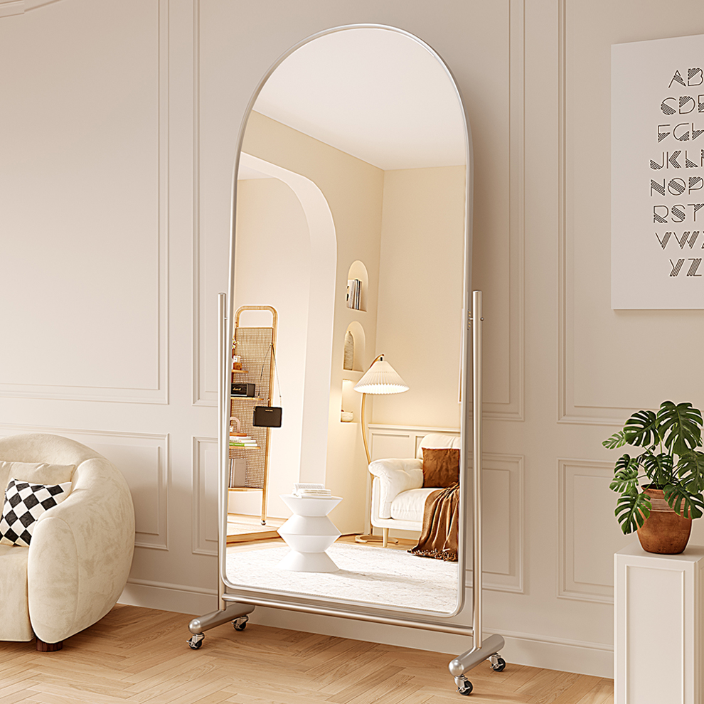 镜子全身镜可移动落地镜家用服装店试衣镜外贸跨境穿衣镜显瘦美颜