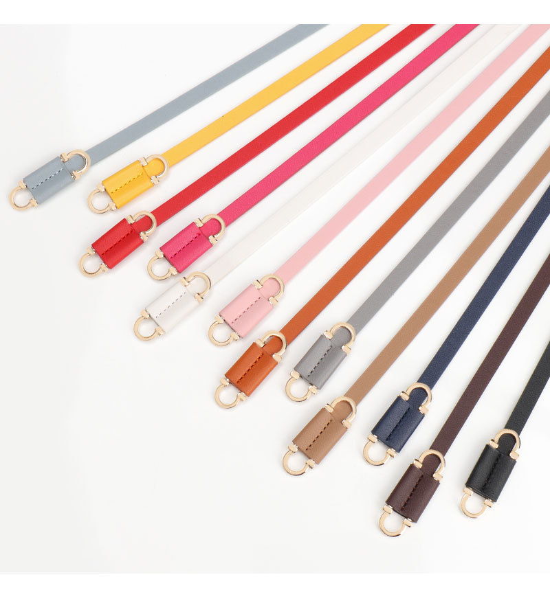 Simple Style Style Simple Style Solid Color Pu Leather Alloy Women's Leather Belts