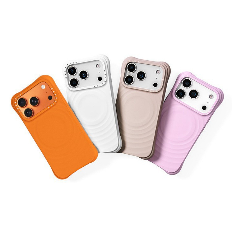 [New Color Launch] Casetify Pure Color Wave-Pattern Case/Mirror Phone Case, Magsafe Compatible