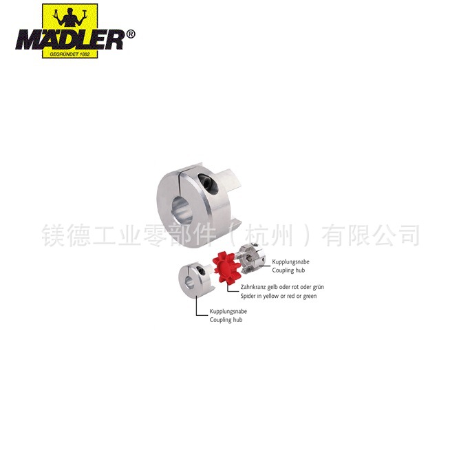 Maedler 无间隙带夹紧圈 弹性联轴器 RNKC 短型