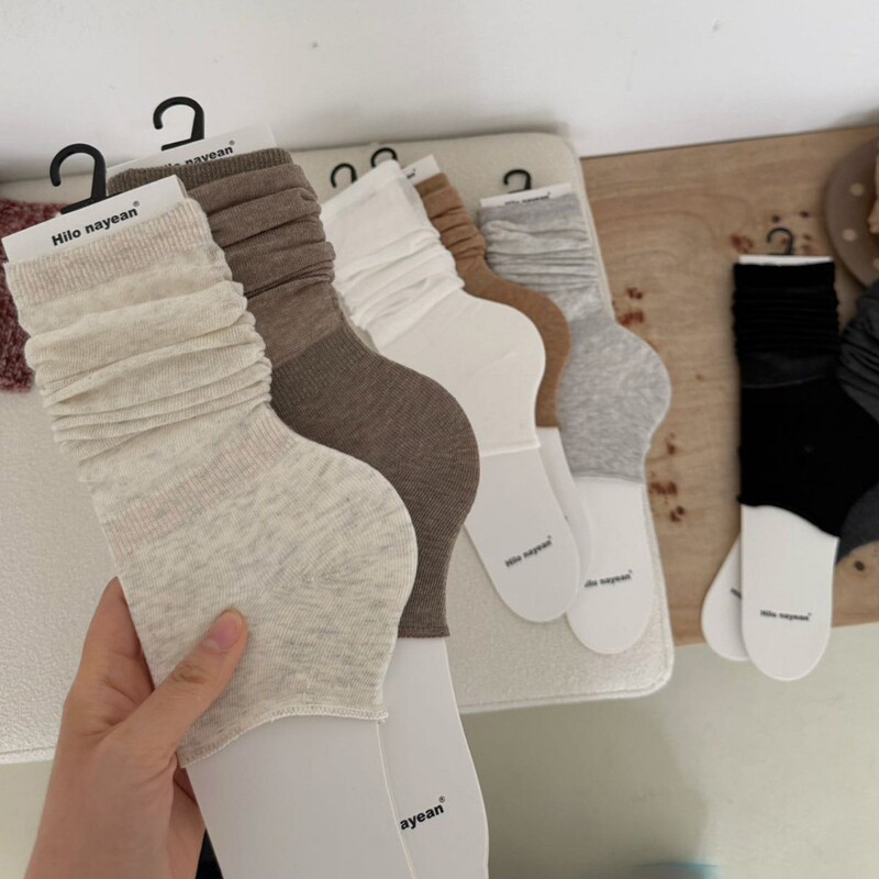 Korean Dongdaemun Footless Socks, Summer Thin Cotton Style, Slightly Sheer Half-Foot Socks, Versatile and Slimming, Summer Calf Sleeves Korean Dongdaemun Footless Socks, Summer Thin Cotton Style, Slightly Sheer Half-Foot Socks, Versatile and Slimming, Summer Calf Sleeves