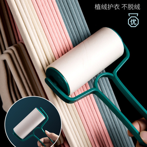 Flocked clothes hanger, traceless, non-slip, household, translucent and thickened, clothing store, clothes hanger organizer, storage clothes support, wholesale