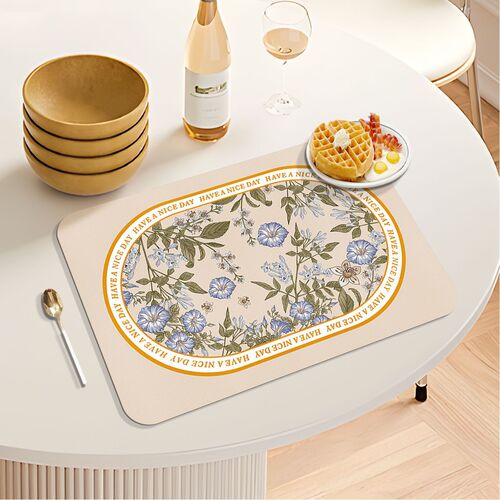 Retro style Roman placemats waterproof and oil-proof no-wash table mats Western food mats coasters bowl mats coffee table mats desk mats