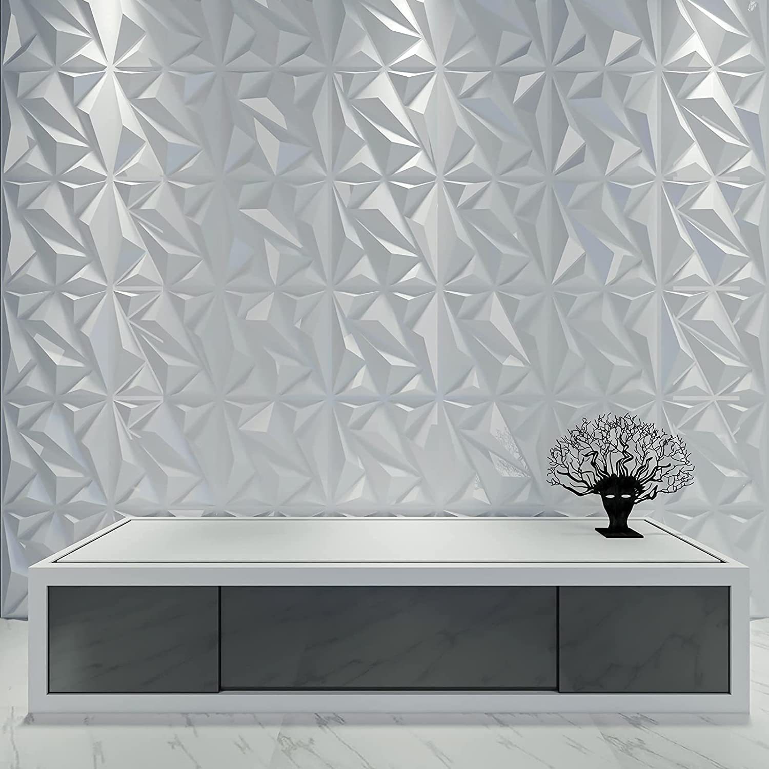 工厂直销3D立体墙板三维板PVC立体墙贴Wall panel 3d墙板酒店装饰