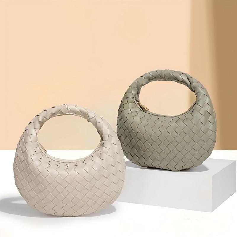 Cross-Border Hand-Woven Dumpling Bag For Women, Luxury Niche Handbag, High-End Underarm Crescent Bag, Factory Stock Wholesale