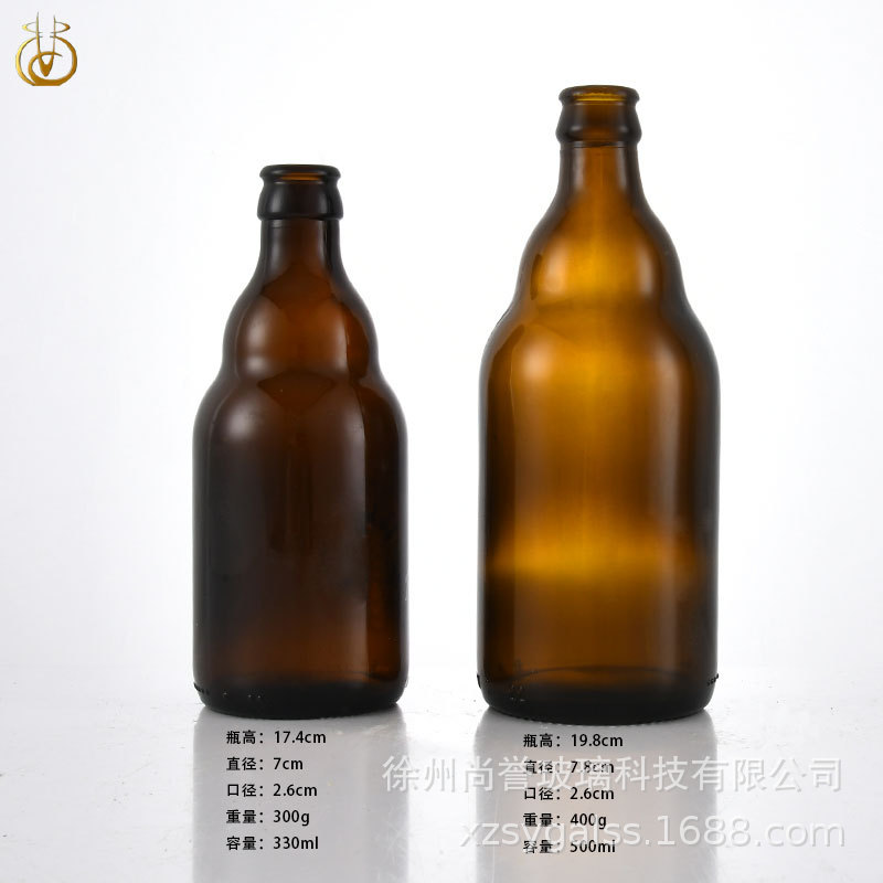 徐州玻璃厂常年供应1000ml卡扣酒瓶棕色原料复古酒吧用大量现货