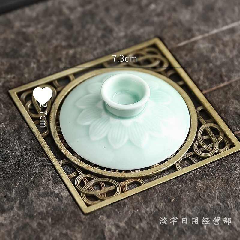 盖碗盖子大号高白陶瓷茶盖玲珑盖碗茶具单三才茶碗零配功夫茶盖|undefined