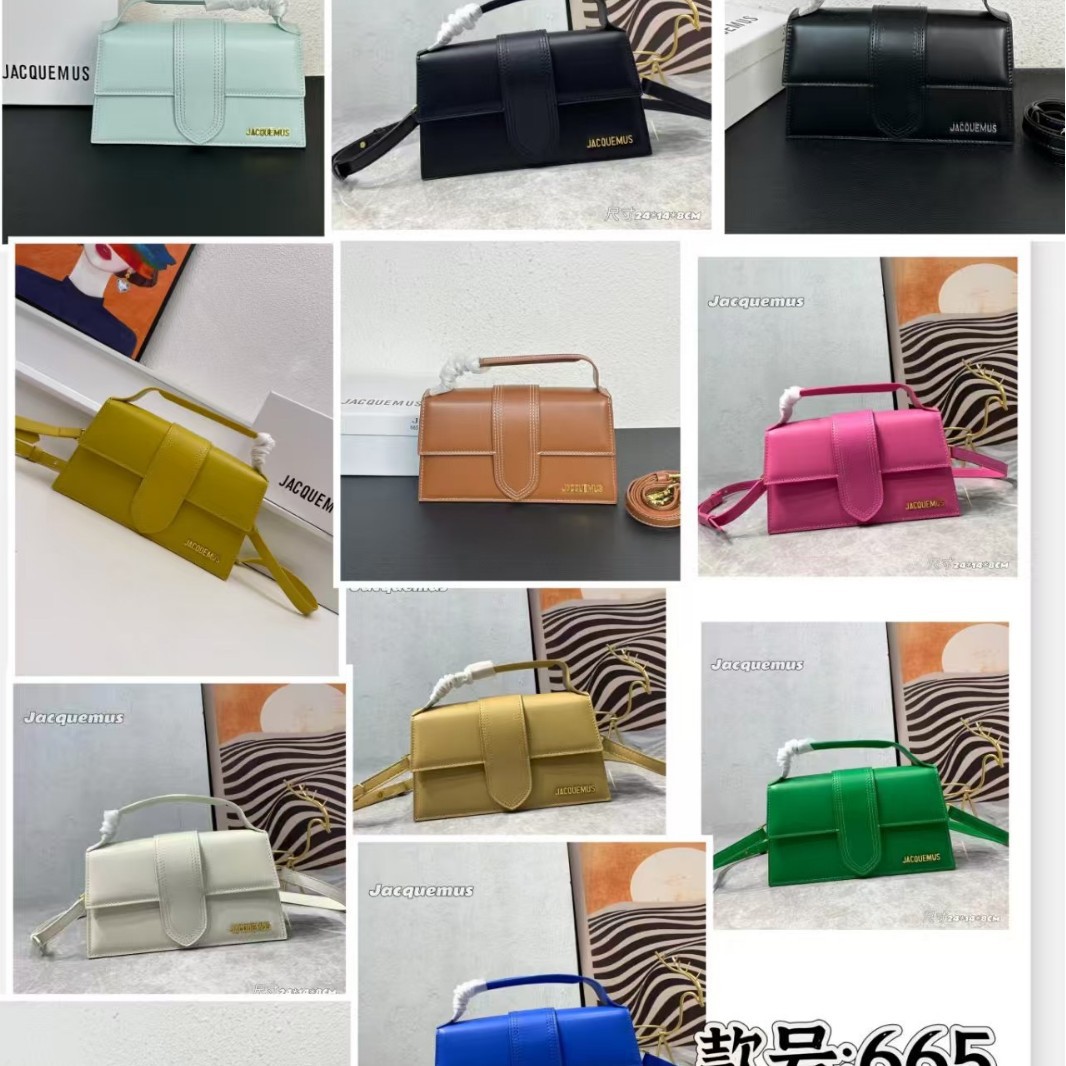 Jacquemus üslubunda kiçik çarpaz çanta, çox rəngli
