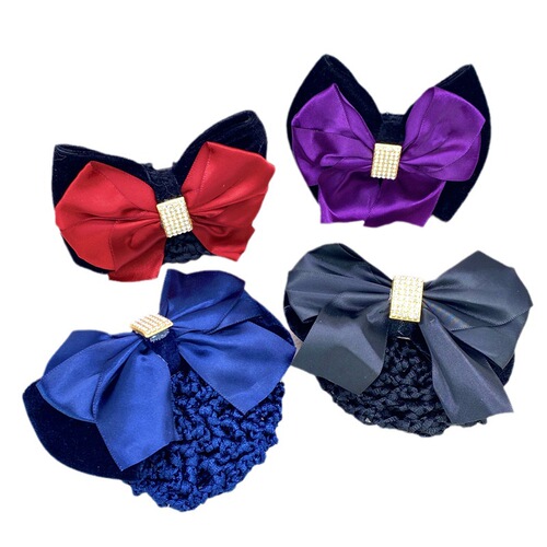 Bank nurse head flower girl hotel work professional hair net stewardess hair pocket head flower plate hair clip hair accessories net pocket