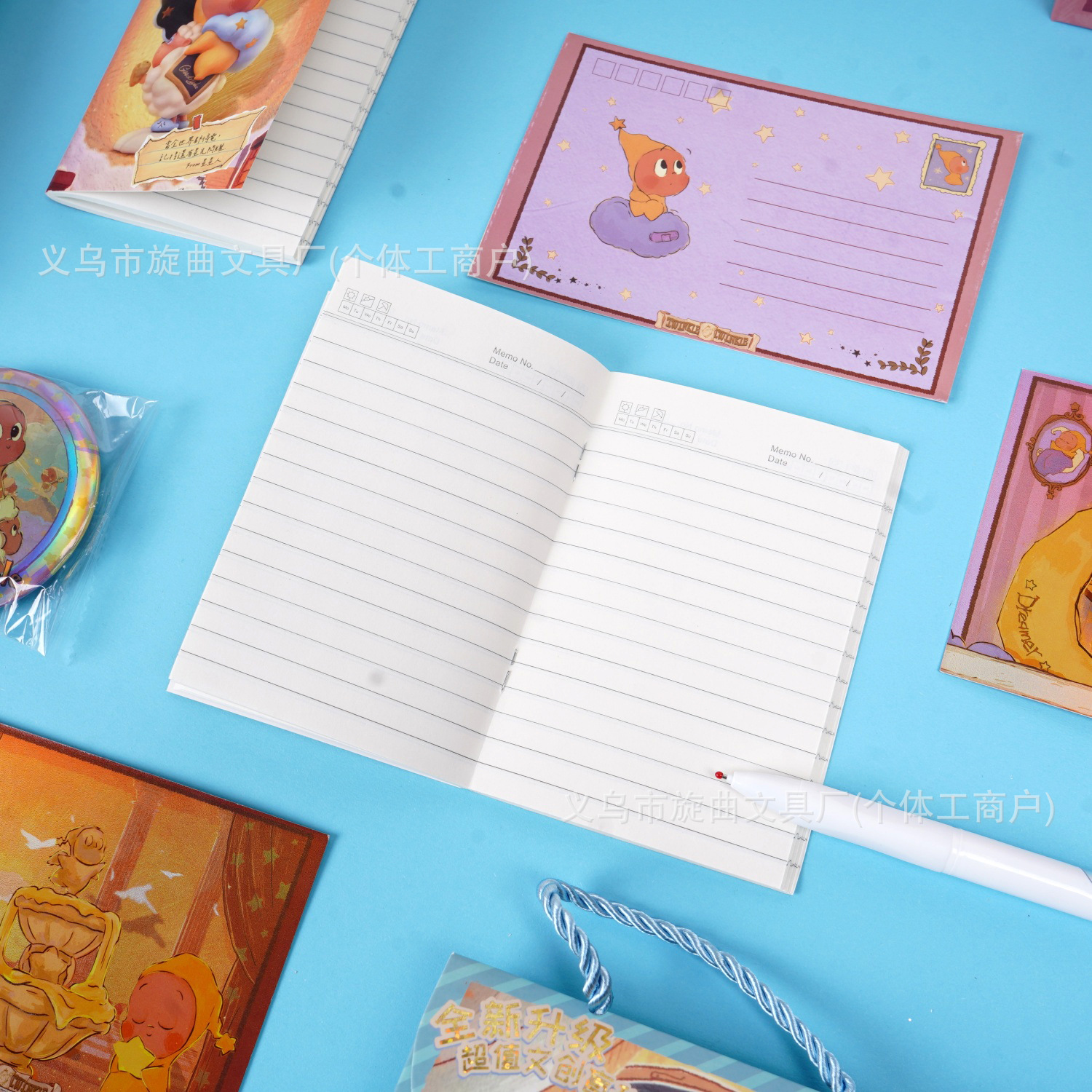 Comercio exterior venta STARMAN estrella de papelería bolsas ciegas creativas dibujos animados exquisitos juegos de moda caja ciega set papelería