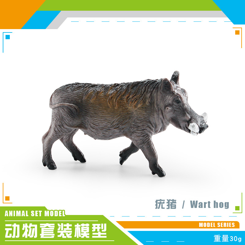Transfronterizo simulación bosque animal africano blanco León negro corona Macaco hurón Manchuria jabalí Koala Python modelo juguete