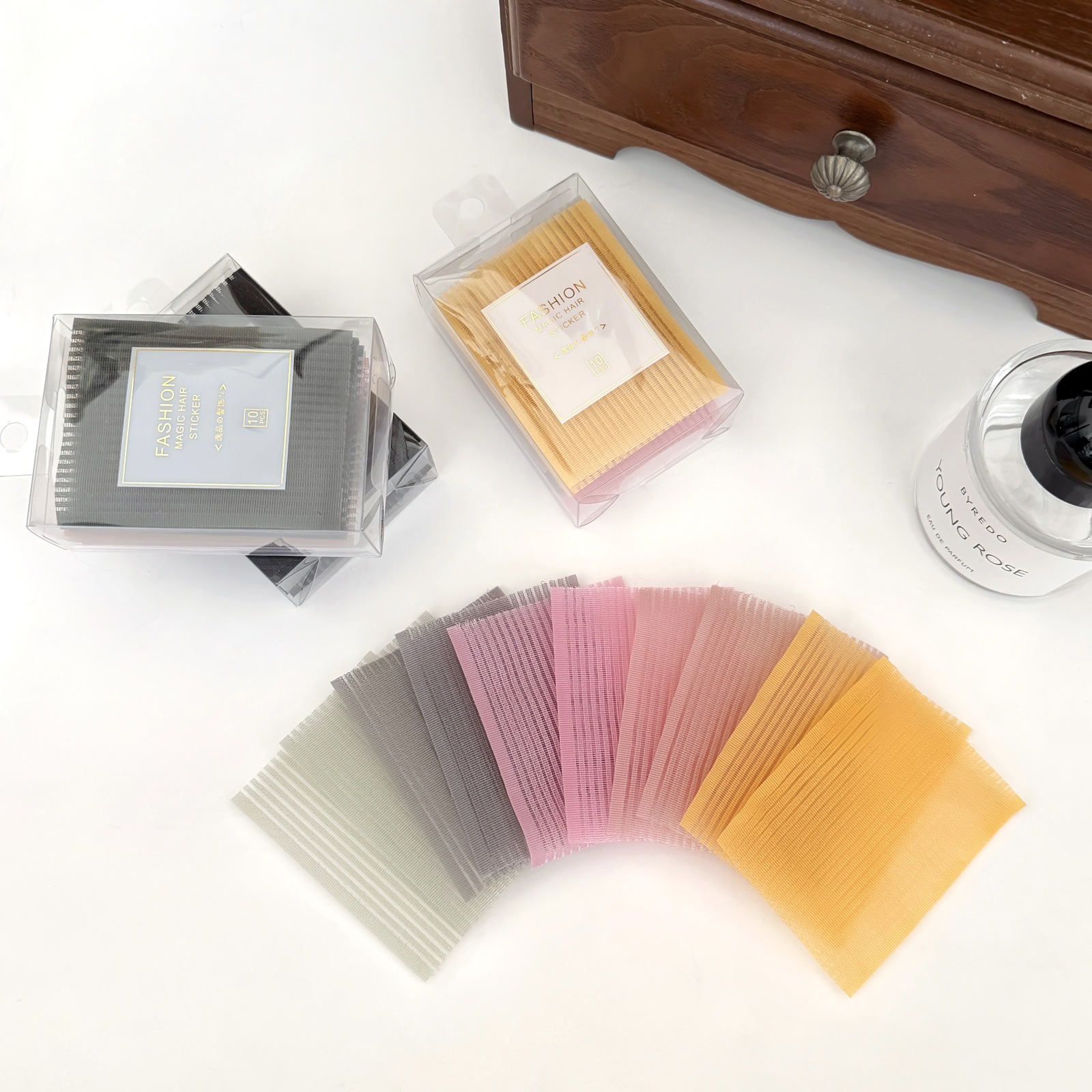 Trendy Colorful Hair Stickers for Bangs and Top Hair, Lazy Magic Hair Organizer for Adults, Women's Hair